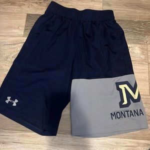 Under Armor Brand, Montana State Men’s basketball shorts, size small